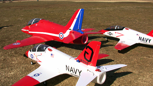 FLY FLY BaE Hawk (Red Arrow) 90mm EDF　＆ T-45 Goshawk