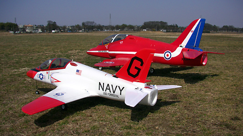 FLY FLY BaE Hawk (Red Arrow) 90mm EDF & Hobbyking T-45 Goshawk 4S仕様