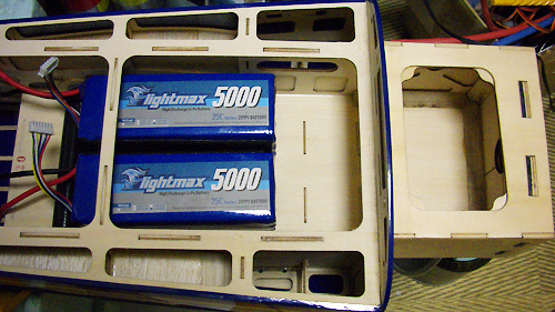 MXS-R 30cc 電動コンバージョンベース｜リポ配置