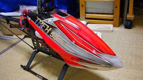 T-REX-550 3GX フライバーレス キャノピー T-REX-550 3GX フライバーレス キャノピー