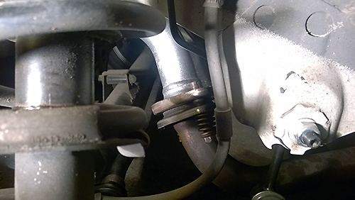 球面フランジボルト部分