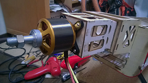 Goldwing MX-2 30cc モーター取り付け