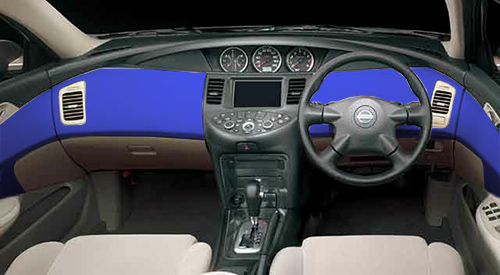 アルカンターラ調シート適用写真シミュレーション