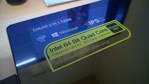 Chuwi Hibook Pro 開封直後