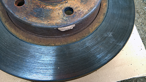 外したブレーキローター