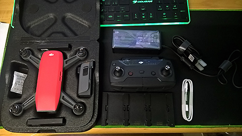 DJI SPARK を元の居場所に収納