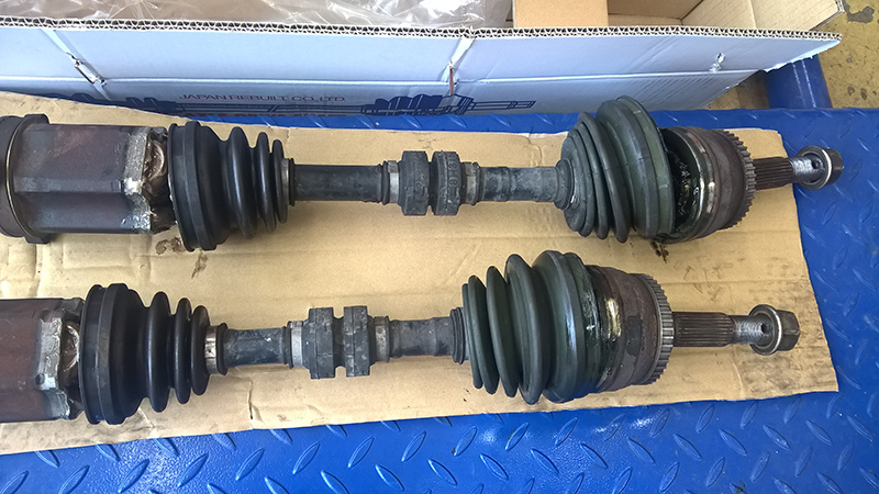 交換後のドライブシャフト