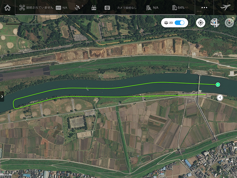 Ground Station Pro で設定したコース