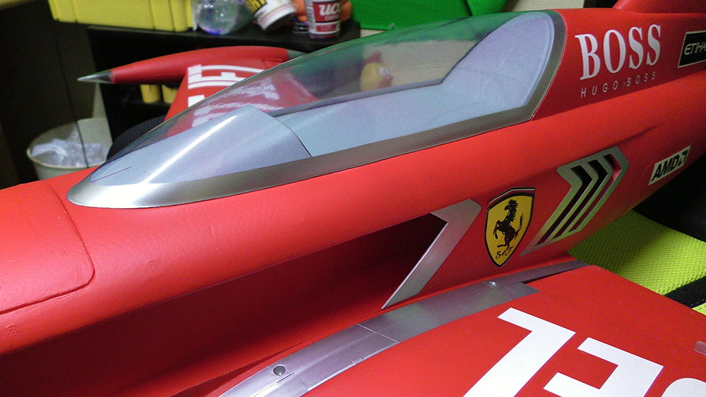 Af model Diamond EDF キャノピー部分