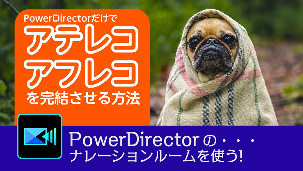 PowerDirectorだけでアテレコ・アフレコを完結させる方法 - Power director の使い方講座