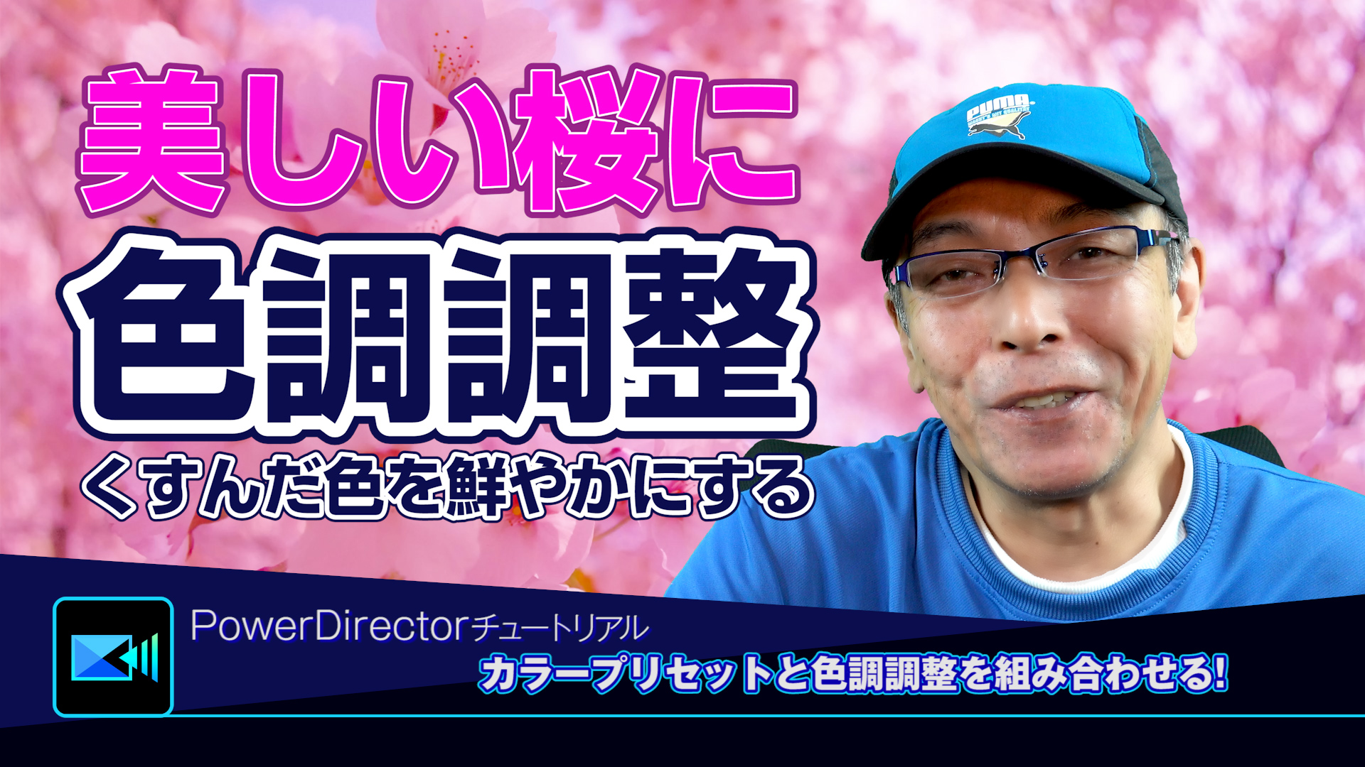 桜の季節到来！PowerDirectorで美しい桜に色調調整 - Power director(パワーディレクター)の使い方講座