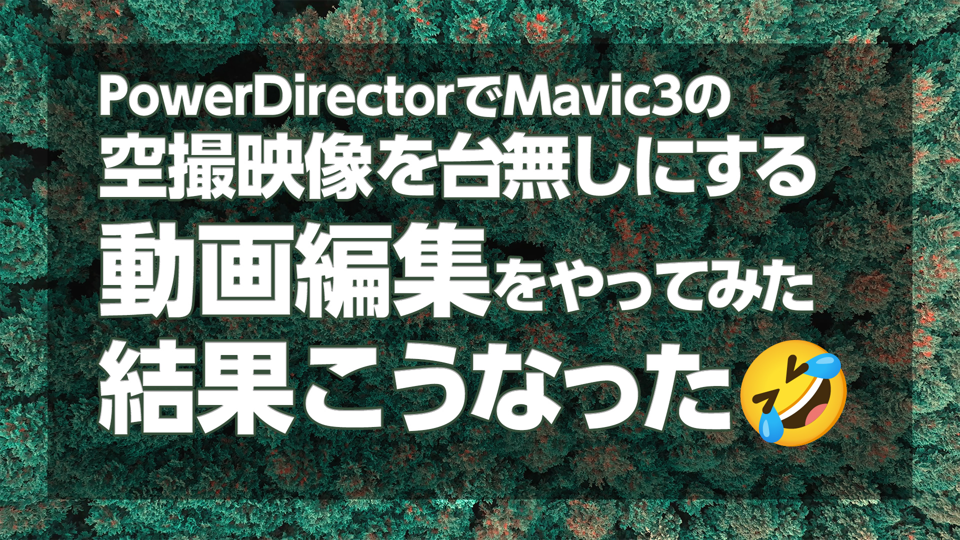 PowerDirectorでMavic3の空撮映像を台無しにする編集をやってみた結果こうなった